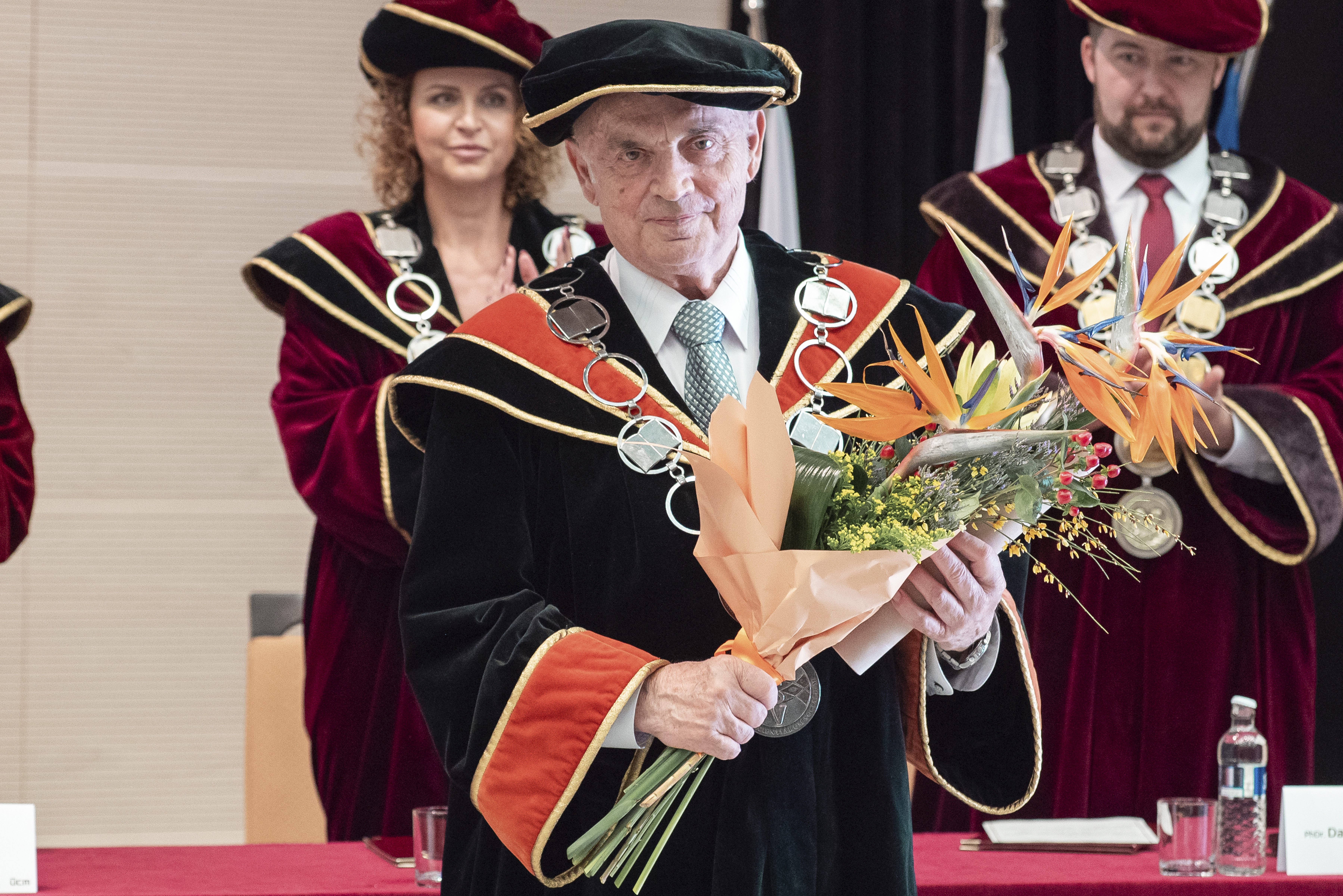 The University of St. Cyril and Methodius in Trnava awarded the honorary title Doctor honoris causa to prof.JUDr. Igor Palúš, CSc.